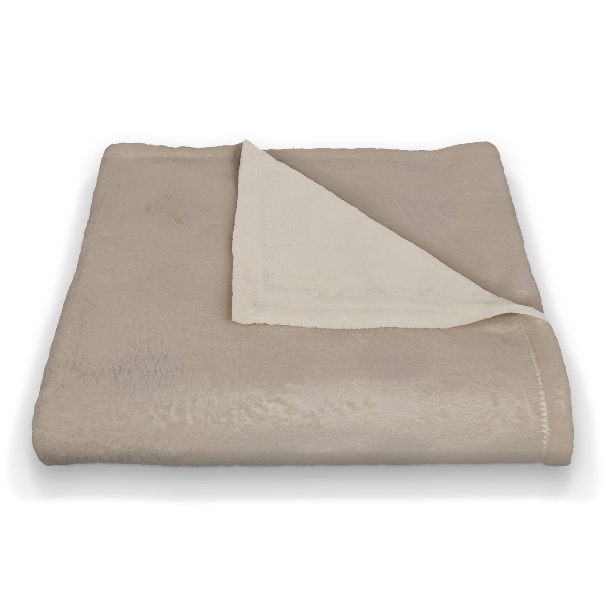 50" x 60" White & Green Botanicals Coral Fleece Blanket